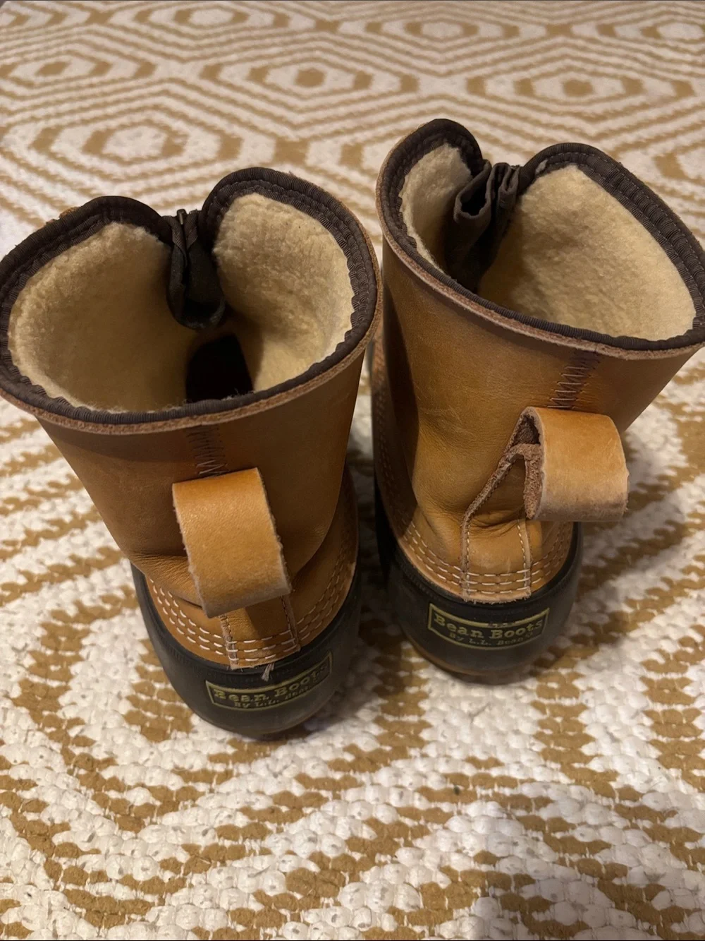 Vintage L.L. Bean zip-up bean boots